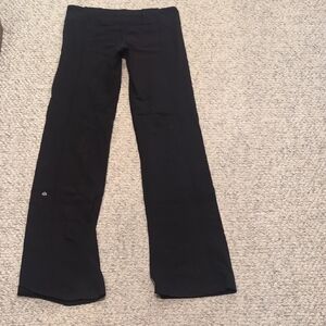 Lululemon Black Flare Wide Leggings Sz 6